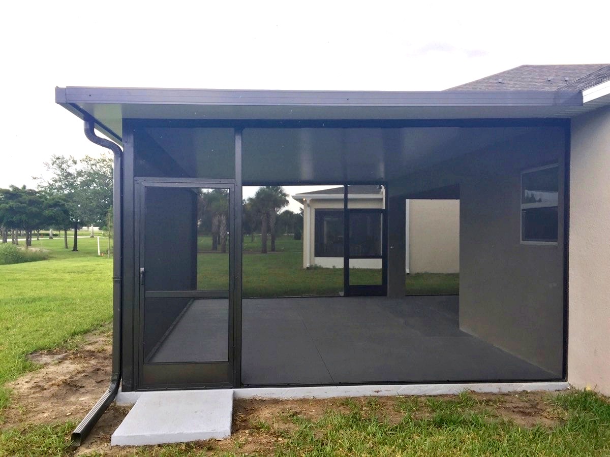 Insulated panel roof screen enclosure — Land O Lakes, FL